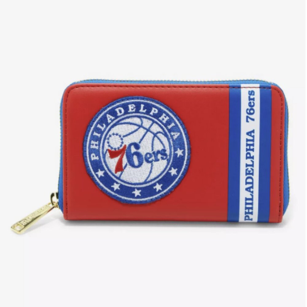 Loungefly NBA Philadelphia 76ers Patch Zipper Wallet